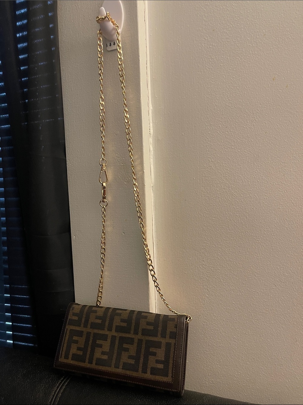 Vintage Fendi Brown Zucca Continental Canvas Long Bifold Wallet W/Entrupy COA - Picture 2 of 16